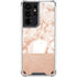 White Rose Gold Marble Galaxy S21 Ultra 5G Clear Case
